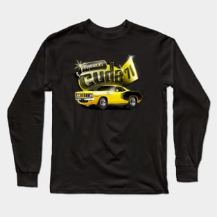 Plymouth Cartoon Cuda 1971 Long Sleeve T-Shirt